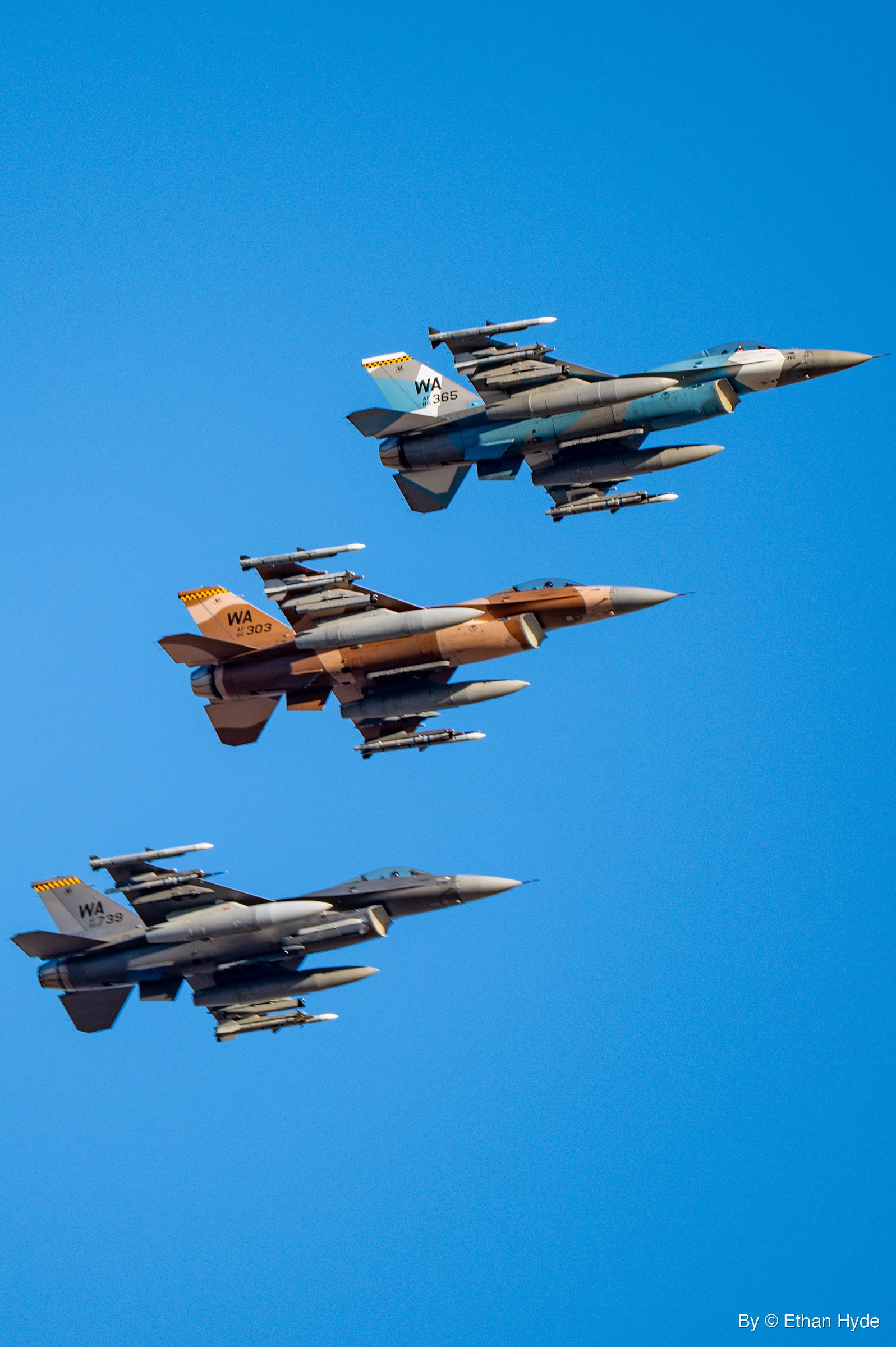 Stepped Line of Camo Jets — Aviation series print