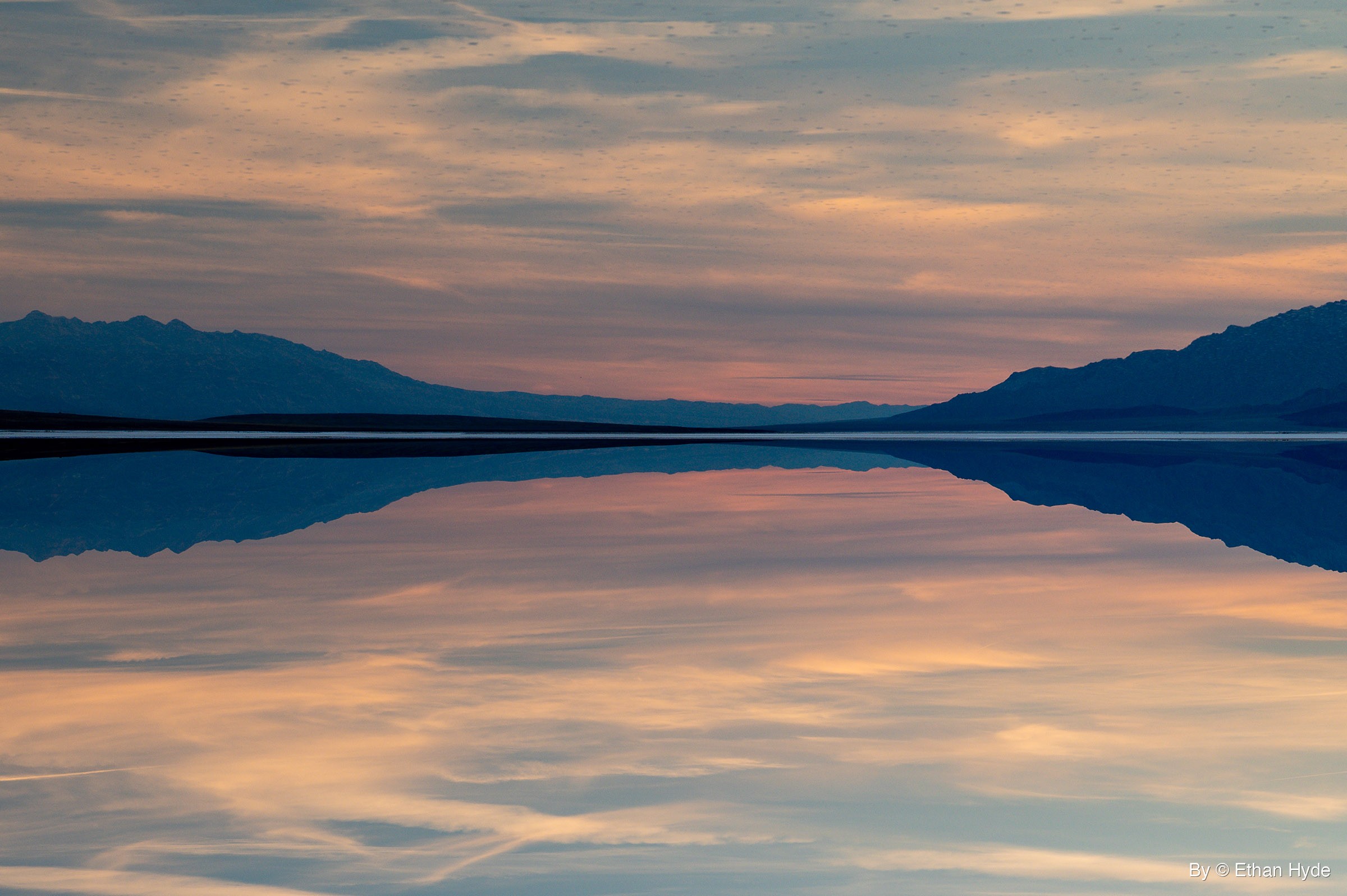 Badwater Mirror, Flipped — Basin series print