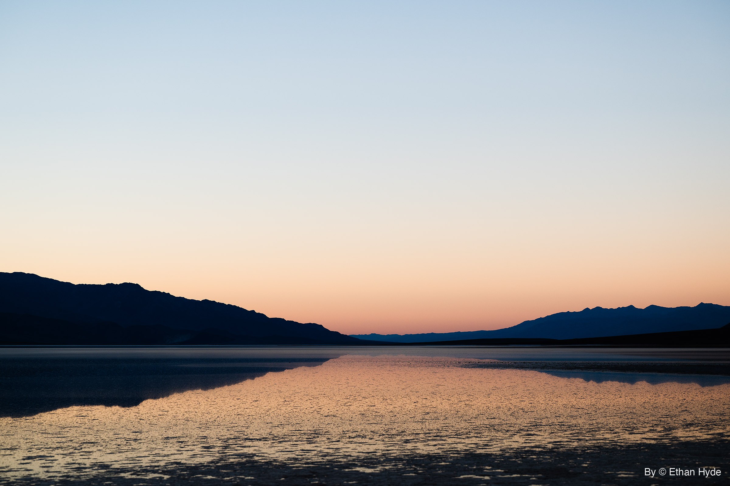 Lake Manly Sunset Reflection — Basin series print